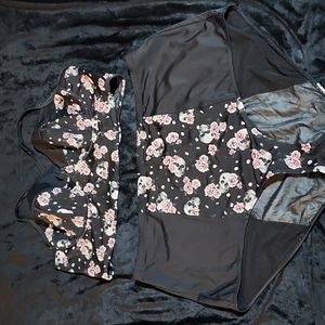 Hot Topic Skull and rose bikini